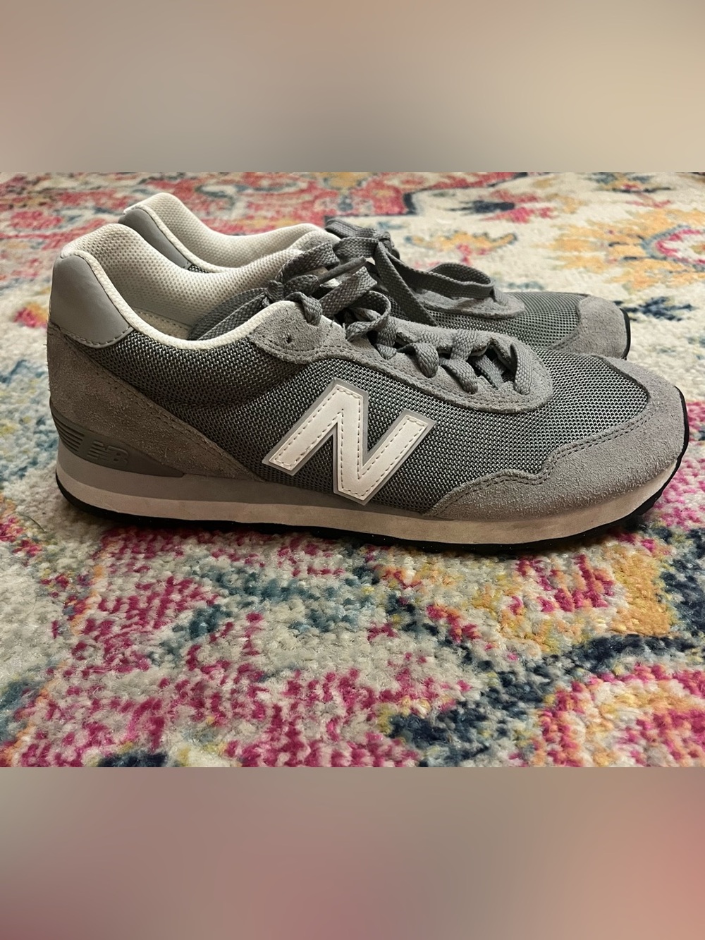 New Balance Gray and White Classic Women's Sneakers